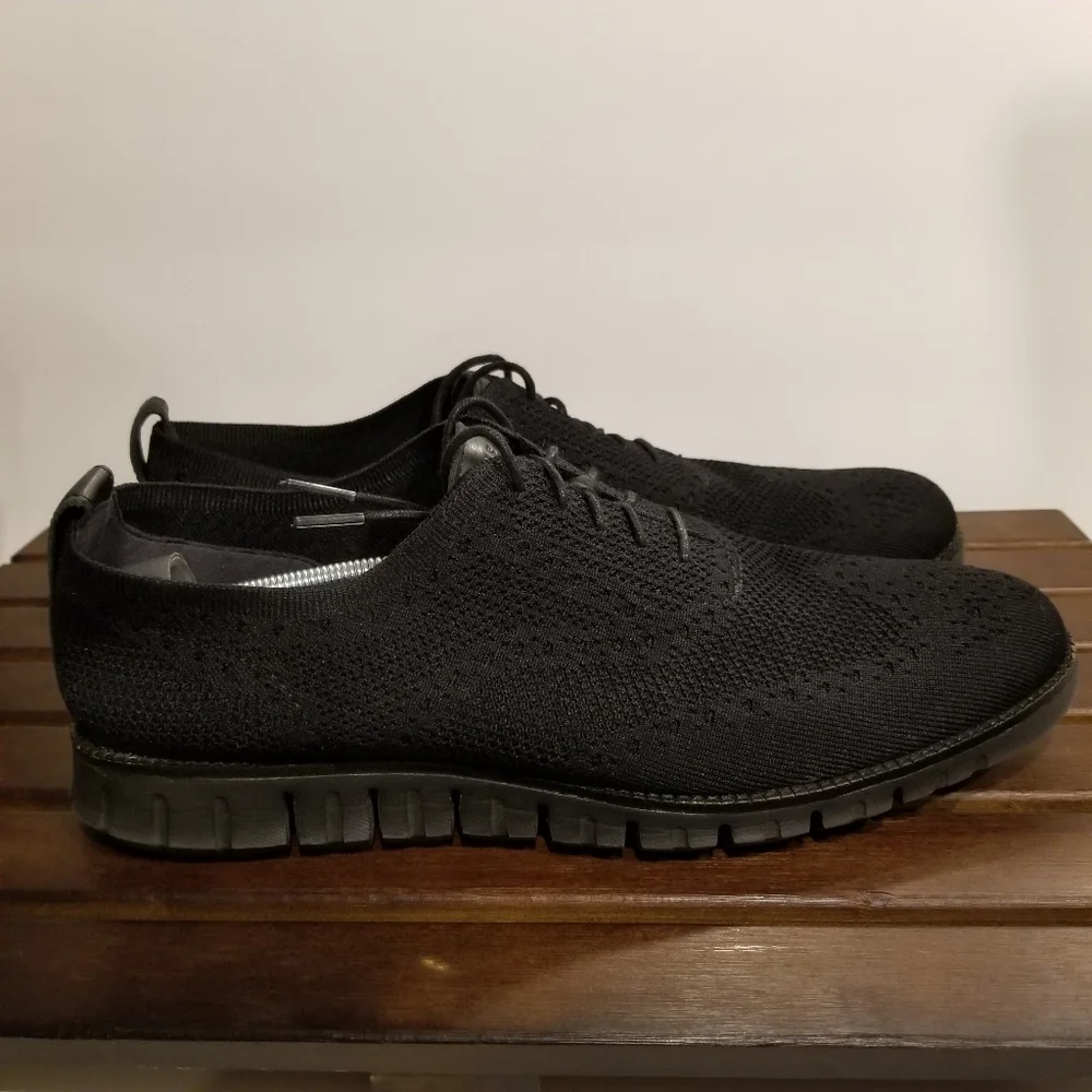 Cole Haan Men's Black Knit Oxford Sneakers